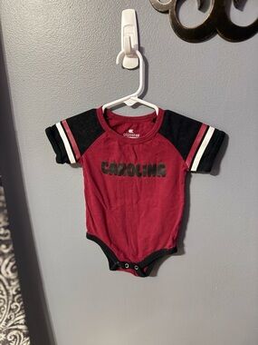 Carolina Gamecocks Red & Black Baby Onesie